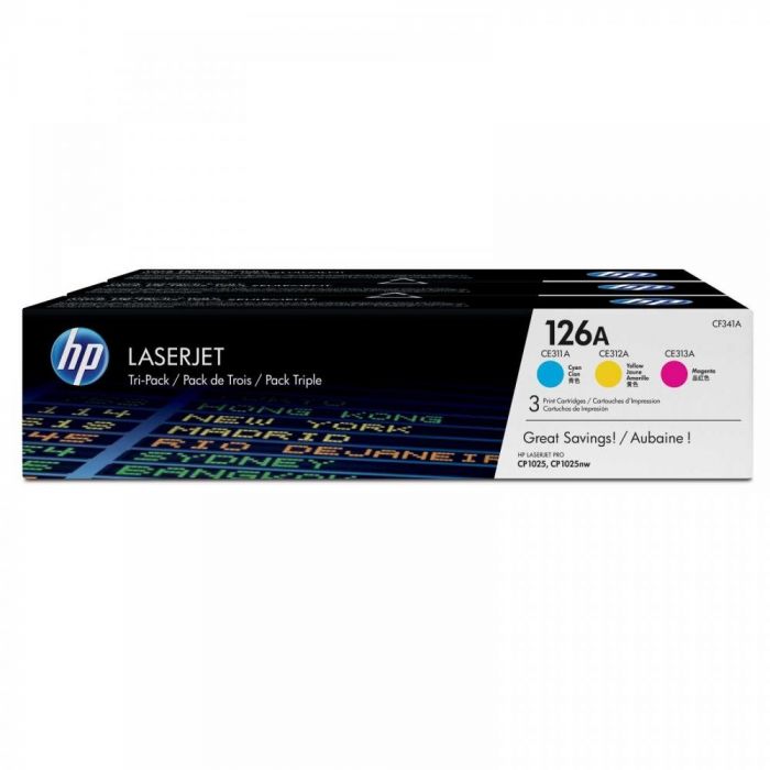 Картридж HP (CF341A) для CP1025/1025NW 3-Pack, CYM