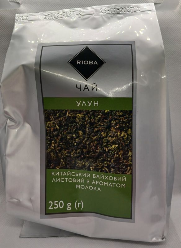 Чай Rioba улун китайський байховий листовий з ароматом молока 250г