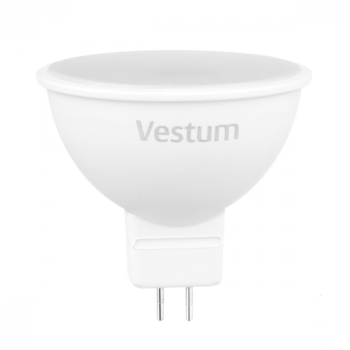 Світлодіодна лампа Vestum MR16 5W 3000K 220V GU5.3 1-VS-1504