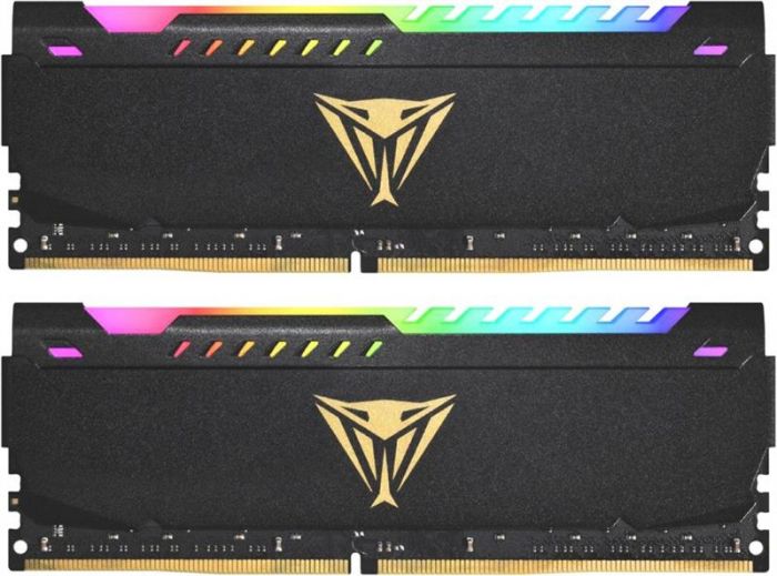 Модуль пам`яті DDR4 2x8GB/3200 Patriot Viper Steel RGB Black (PVSR416G320C8K)