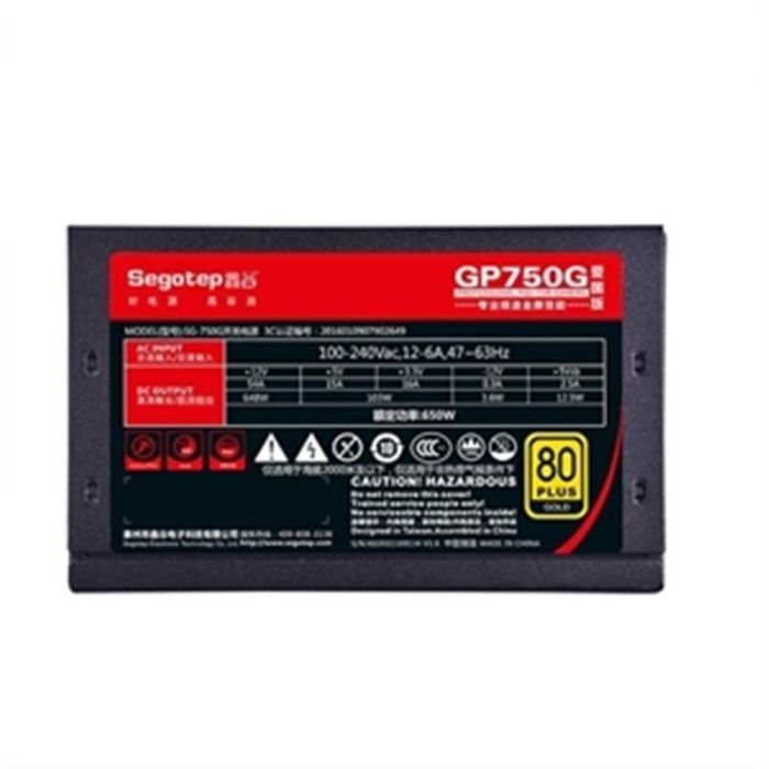 Блок живлення Segotep GP750G Pro (SG-750G), 80+ Gold, 12cm fan, 650W (6959371301510)