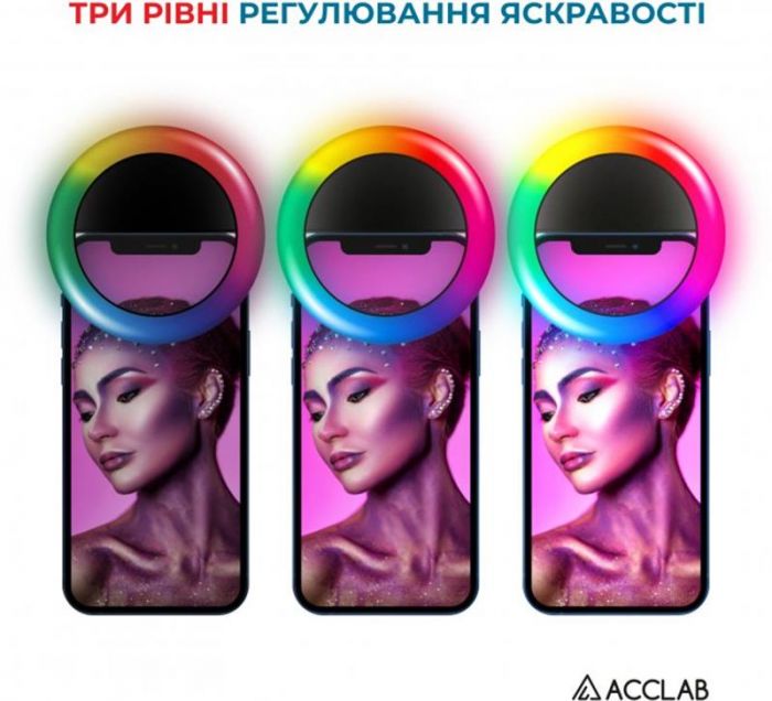 Кільцева USB LED-лампа ACCLAB AL-LR012 (1283126510038)