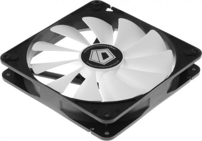 Вентилятор ID-Cooling WF-14025-XT, 140x140x25мм, 4-pin PWM, чорний з білим