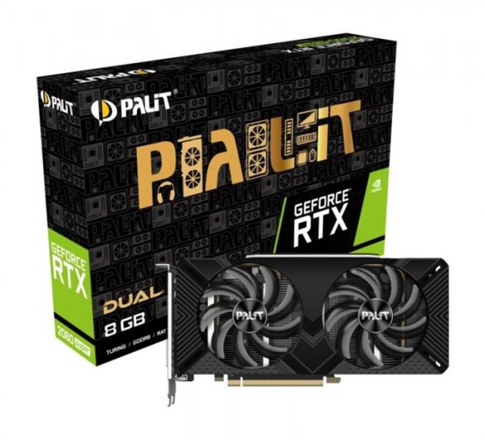 Відеокарта GF RTX 2060 Super 8GB GDDR6 Dual Palit (NE6206S018P2-1160A-1)