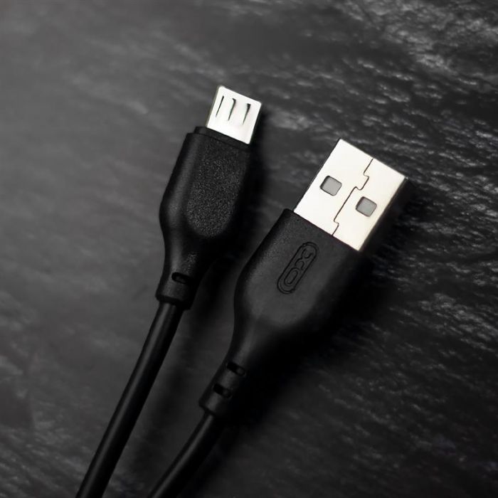 Кабель XO NB103 USB-microUSB (M/M), 2.1A 2м Black (6920680862788)