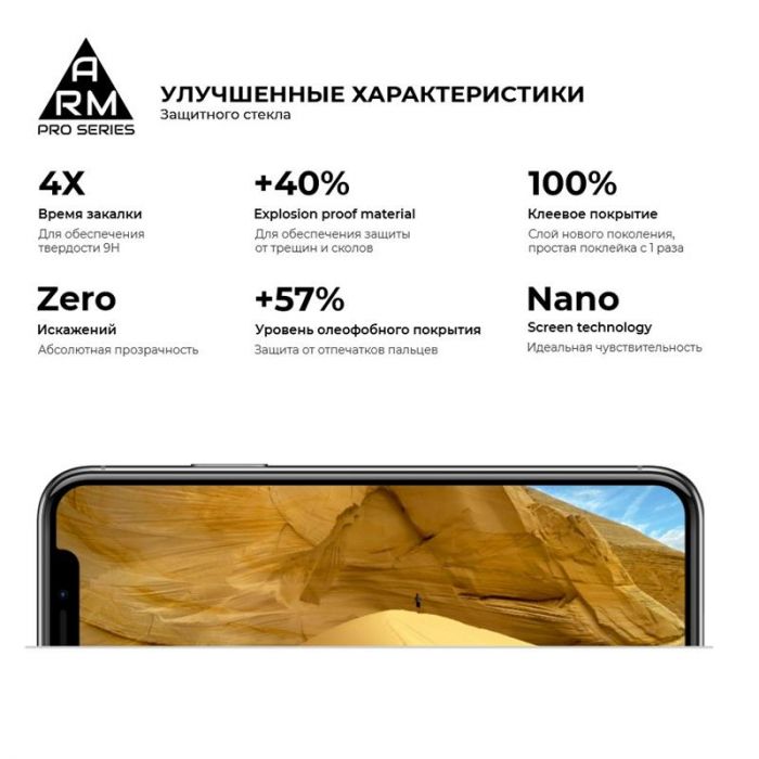 Захисне скло Armorstandart Pro для Motorola Moto E7i Power Black, 0.33mm (ARM59410)