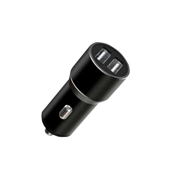 Автомобільний зарядний пристрій XO TZ09 (2USB, 2.4A) Black (6920680873487) + кабель microUSB