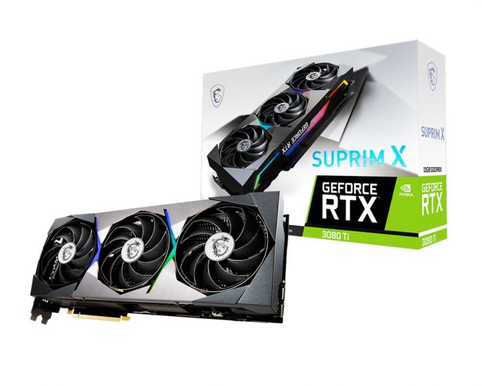 Видеокарта GF RTX 3080 Ti 12GB GDDR6X Suprim X MSI (GeForce RTX 3080 Ti Suprim X 12G)