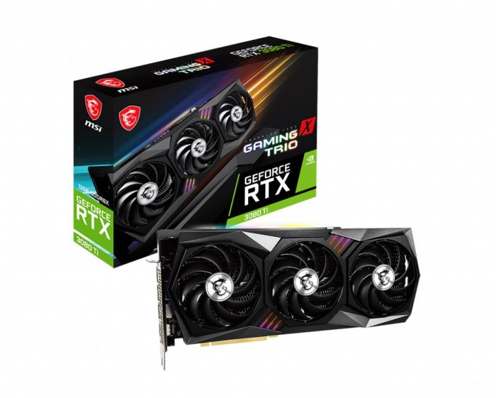 Відеокарта GF RTX 3080 Ti 12GB GDDR6X Gaming X Trio MSI (GeForce RTX 3080 Ti GAMING X TRIO 12G)