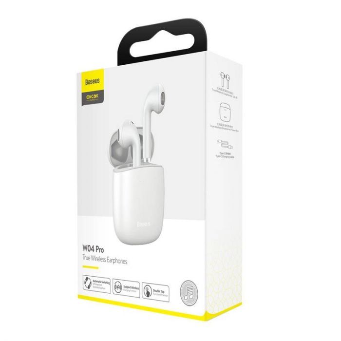 Bluetooth-гарнітура Baseus Encok TWS W04 White (NGW04-02)