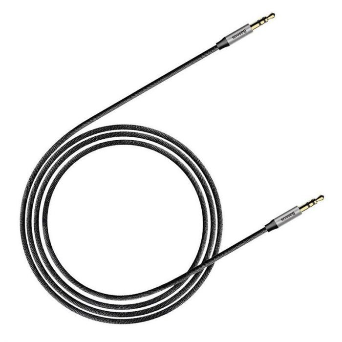 Аудіо-кабель Baseus (CAM30-BS1) Yiven M30 3.5мм-M/3.5 мм-M, 1м, Silver/Black