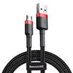 Кабель Baseus Cafule USB-microUSB, 2.4A, 0.5м Black/Red (CAMKLF-A91)