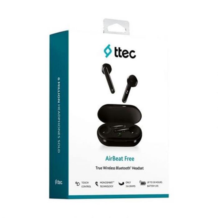 Bluetooth-гарнітура Ttec AirBeat Free True Wireless Headsets Black (2KM133S)