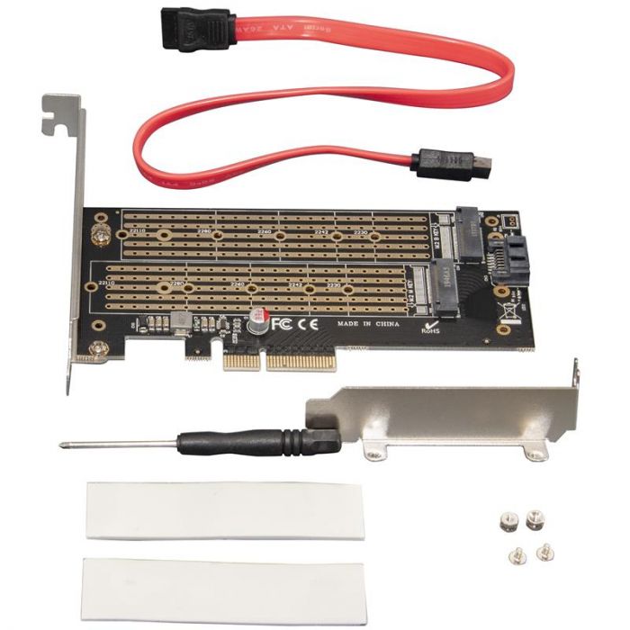 Контролер Frime (ECF-PCIEtoSSD002.LP) PCI-E-M.2 (B&M Key) NVMe