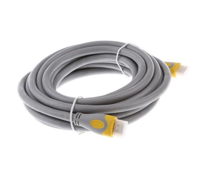 Кабель Merlion (YT-HDMI(M)/(M)HSV2.0-1.5m/07407) HDMI-HDMI, 1.5м, Grey/Yellow, пакет