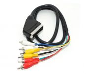 Кабель Merlion SCART - RCA (M/M), 1.5 м, Black (TT-SCART (M)-6RCA (M)-1.5/00024)