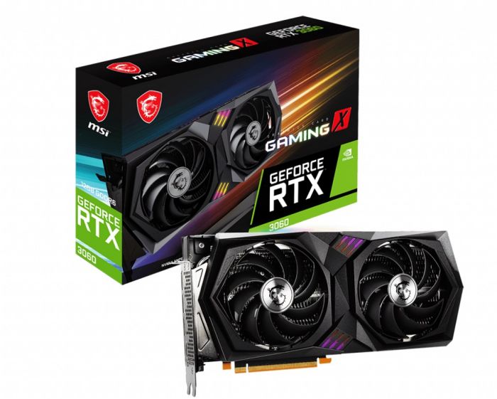 Відеокарта GF RTX 3060 12GB GDDR6 Gaming X MSI (GeForce RTX 3060 GAMING X 12G)