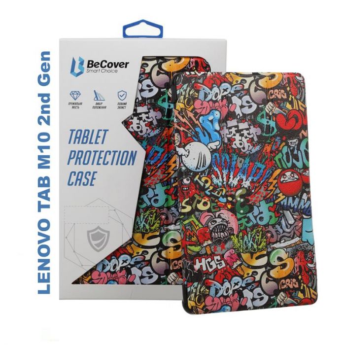 Чохол-книжка BeCover Smart Case для Lenovo Tab M10 HD 2nd Gen TB-X306 Graffiti (706113)