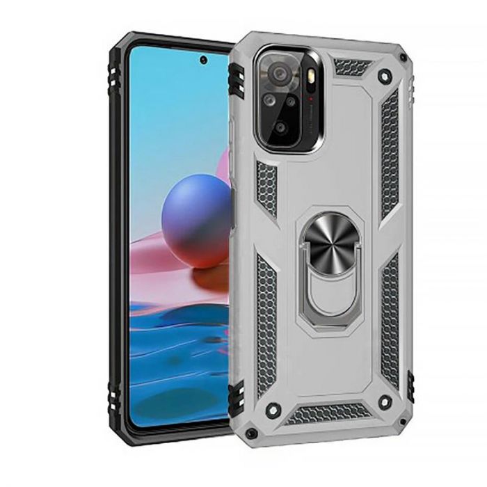 Чохол-накладка BeCover Military для Xiaomi Redmi Note 10/10s Silver (706131)