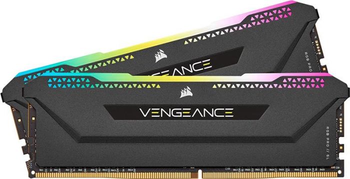 Модуль пам`ятi DDR4 2x16GB/3200 Corsair Vengeance RGB Pro SL Black (CMH32GX4M2E3200C16)