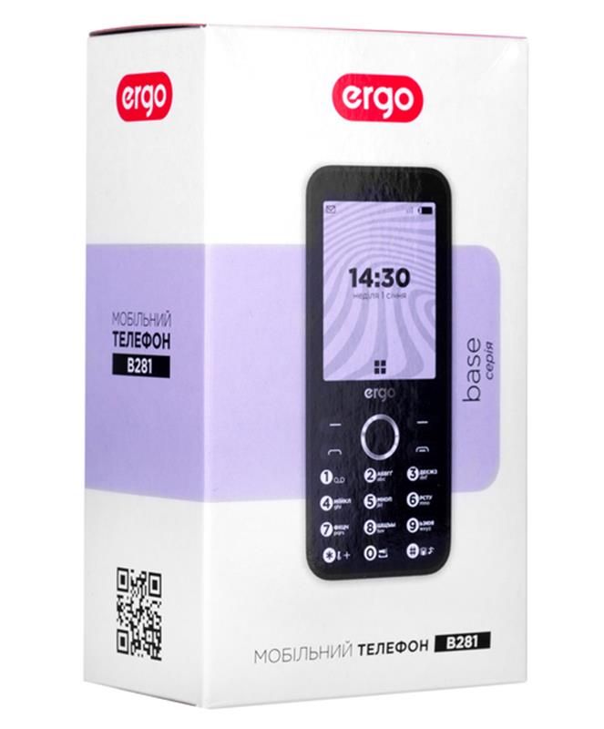 Мобiльний телефон Ergo B281 Dual Sim Black