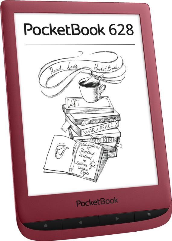 Електронна книга PocketBook 628 Ruby Red (PB628-R-CIS)