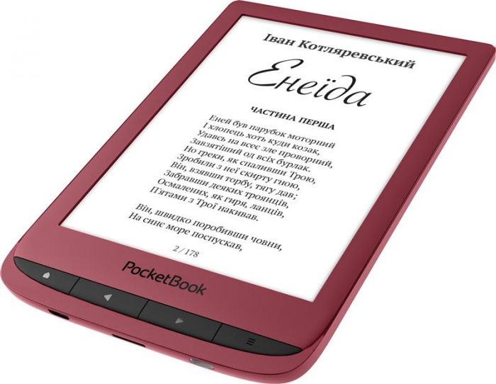 Електронна книга PocketBook 628 Ruby Red (PB628-R-CIS)