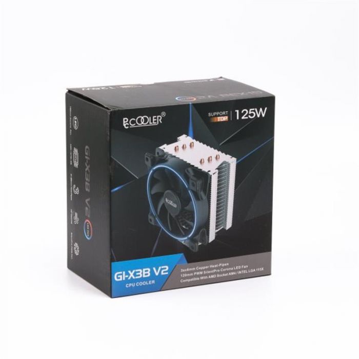 Кулер процесорний PCCooler GI-X3B V2 Blue