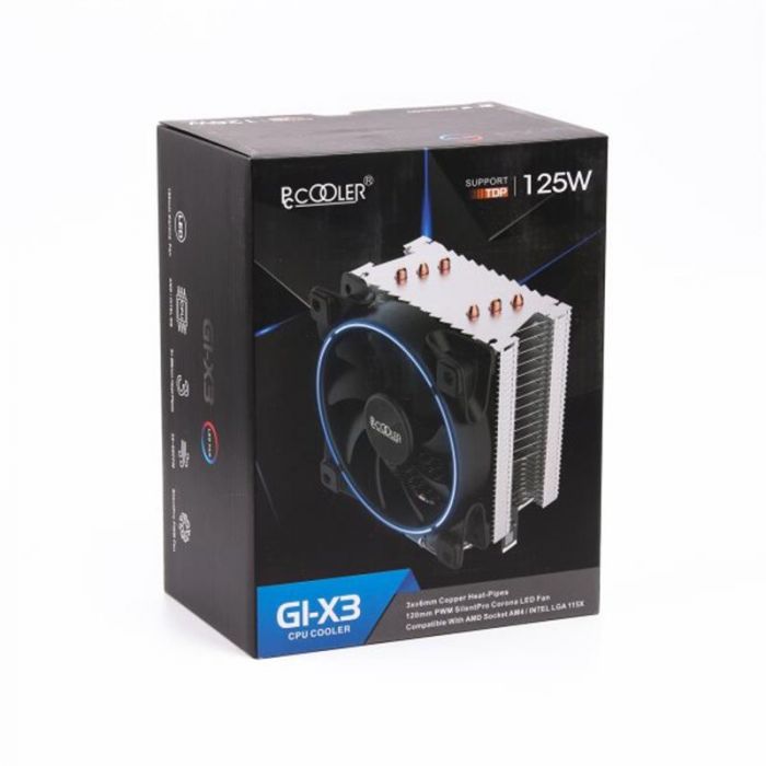 Кулер процесорний PCCooler GI-X3B Blue