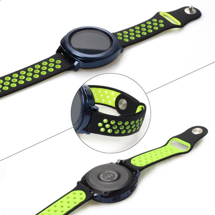 Ремінець BeCover Nike Style для Huawei Watch GT 2 42mm White-Black (706440)