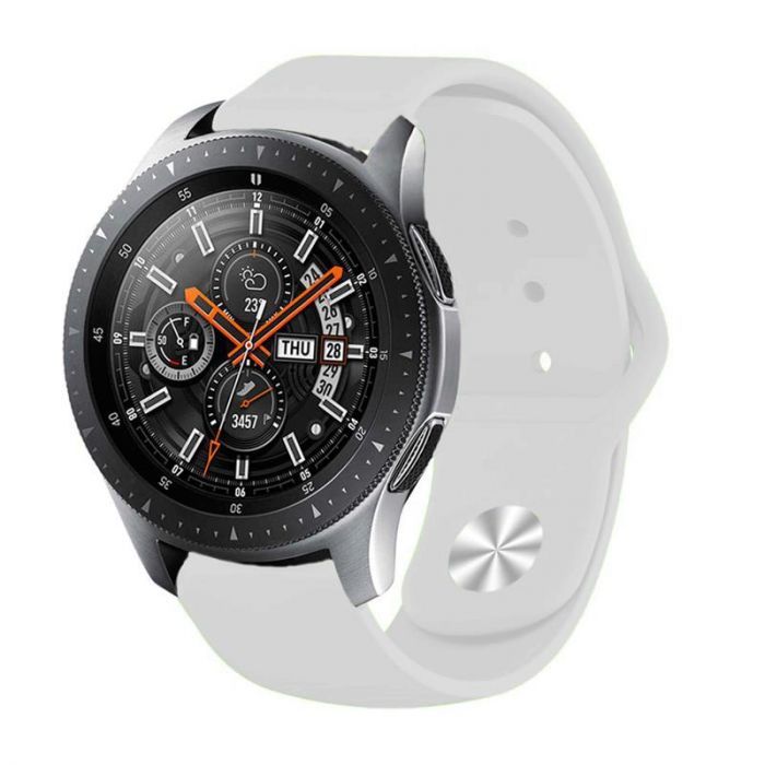 Силіконовий ремінець BeCover для Samsung Galaxy Watch 42mm/Watch Active/Active 2 40/44mm/Watch 3 41mm/Gear S2 Classic/Gear Sport White (706177)