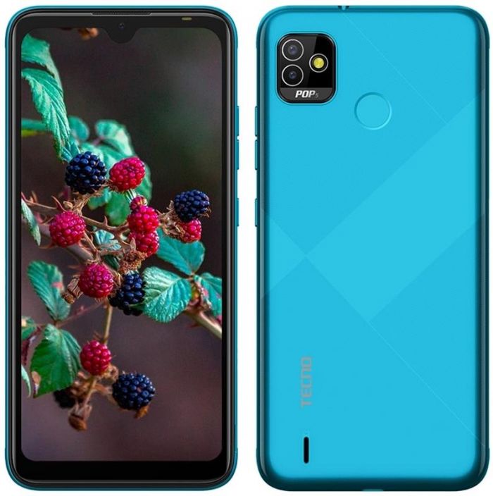 Смартфон Tecno Pop 5 (BD2p) 2/32GB Dual Sim Ice Blue (4895180768354)