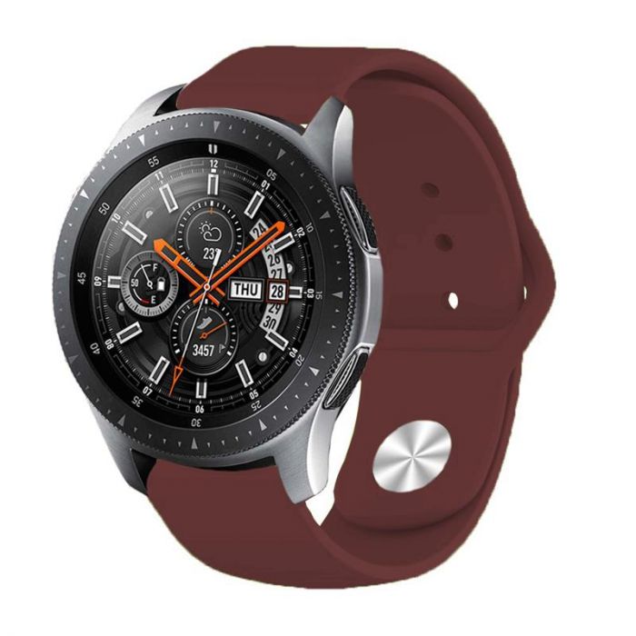 Силіконовий ремінець BeCover для Huawei Watch GT/GT 2 46mm/GT 2 Pro/GT Active/Honor Watch Magic/Magic 2/GS Pro/Dream Dark-Red (706329)
