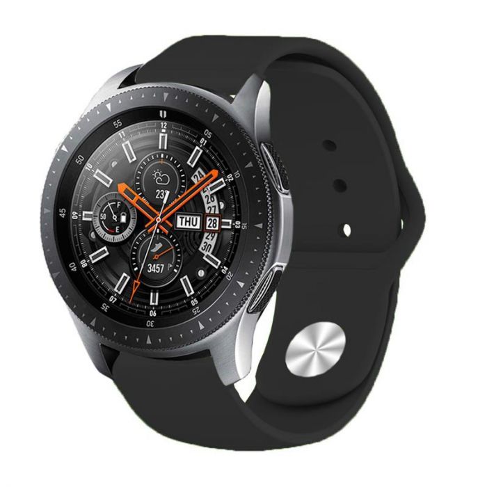 Силіконовий ремінець BeCover для Huawei Watch GT/GT 2 46mm/GT 2 Pro/GT Active/Honor Watch Magic/Magic 2/GS Pro/Dream Black (706336)