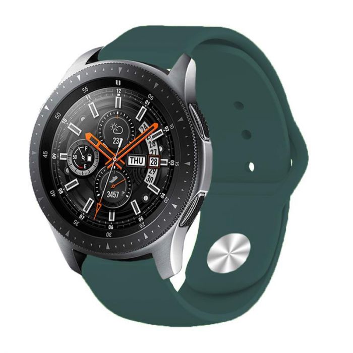 Силіконовий ремінець BeCover для Huawei Watch GT/GT 2 46mm/GT 2 Pro/GT Active/Honor Watch Magic/Magic 2/GS Pro/Dream Dark-Green (706346)