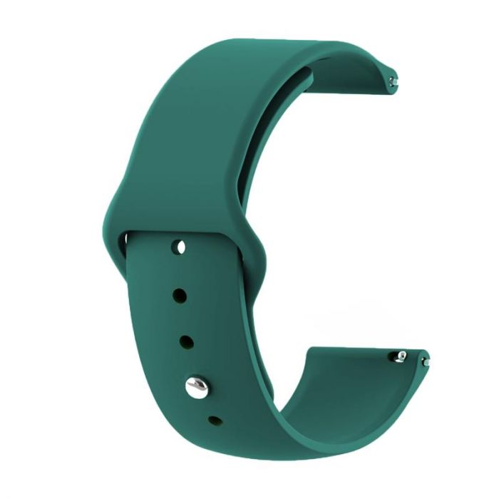 Силіконовий ремінець BeCover для Xiaomi iMi KW66/Mi Watch Color/Haylou LS01/Watch S1 Active Dark-Green (706366)