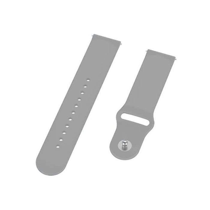 Силіконовий ремінець BeCover для Xiaomi iMi KW66/Mi Watch Color/Haylou LS01/Watch S1 Active Gray (706360)