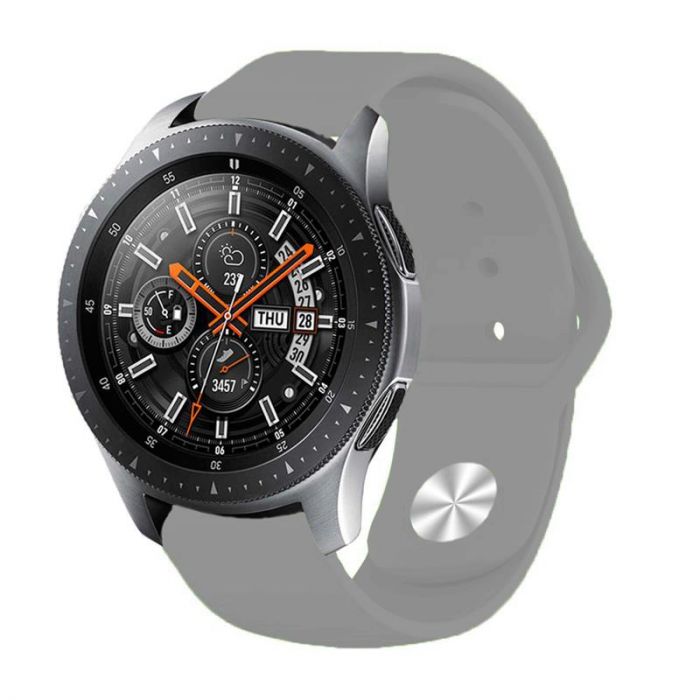 Силіконовий ремінець BeCover для Xiaomi iMi KW66/Mi Watch Color/Haylou LS01/Watch S1 Active Gray (706360)
