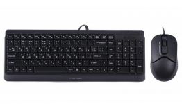 Комплект (клавіатура, мишка) A4Tech F1512 Black USB