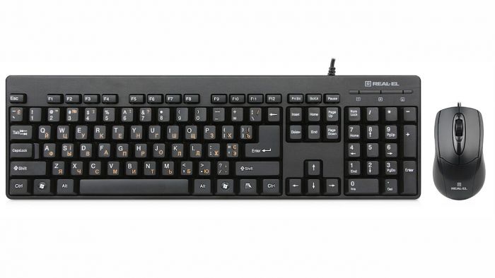 Комплект (клавіатура, миша) REAL-EL Standard 503 Kit Black USB