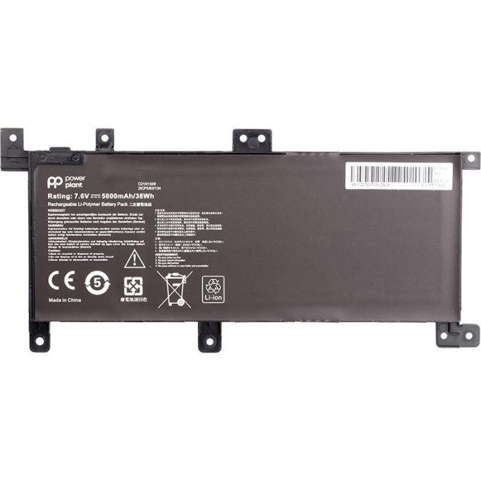 АКБ PowerPlant для ноутбука Asus VivoBook X556U (C21N1509) 7.6V 38Wh (original) (NB430963)