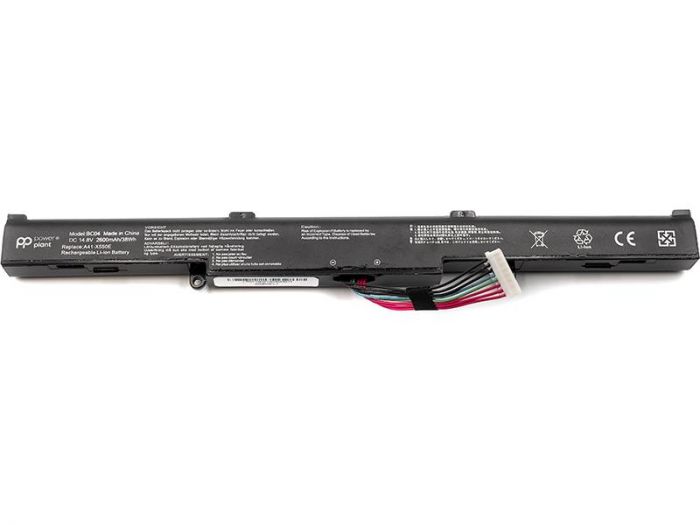 АКБ PowerPlant для ноутбука Asus X450 (AS450EL7, A41-X550E) 14.8V 2600mAh (NB430413)