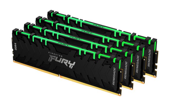 Модуль пам`яті DDR4 4x8GB/3200 Kingston Fury Renegade RGB (KF432C16RBAK4/32)