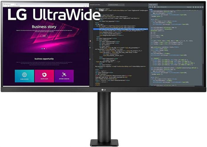 Монiтор LG 34" UltraWide 34WN780-B IPS Black