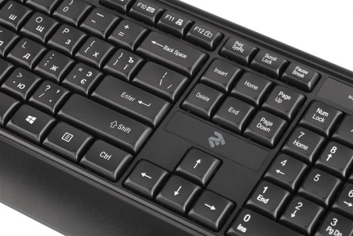 Комплект (клавіатура, мишка) 2E MK404 (2E-MK404UB) Black USB