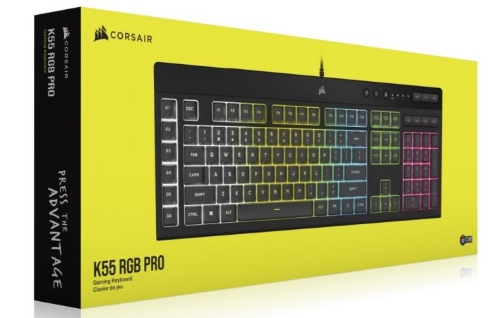 Клавіатура Corsair K55 RGB Pro (CH-9226765-RU) Black USB