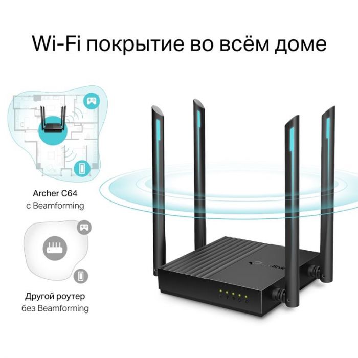 Бездротовий маршрутизатор TP-Link Archer C64_EU