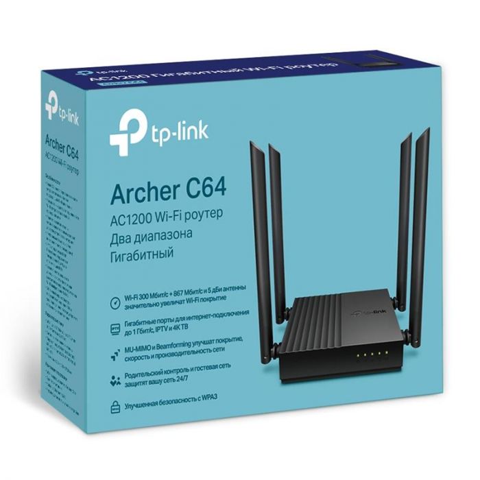 Бездротовий маршрутизатор TP-Link Archer C64_EU