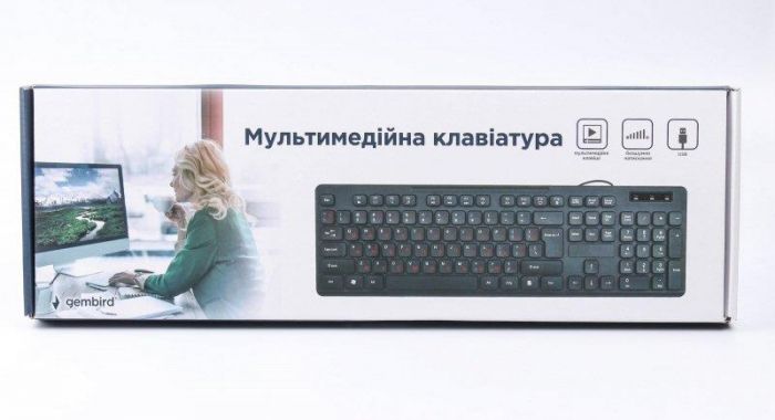 Клавіатура Gembird KB-MCH-04-UA Ukr Black USB