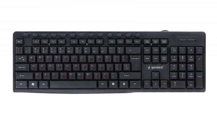 Клавіатура Gembird KB-UM-107-UA Ukr Black USB